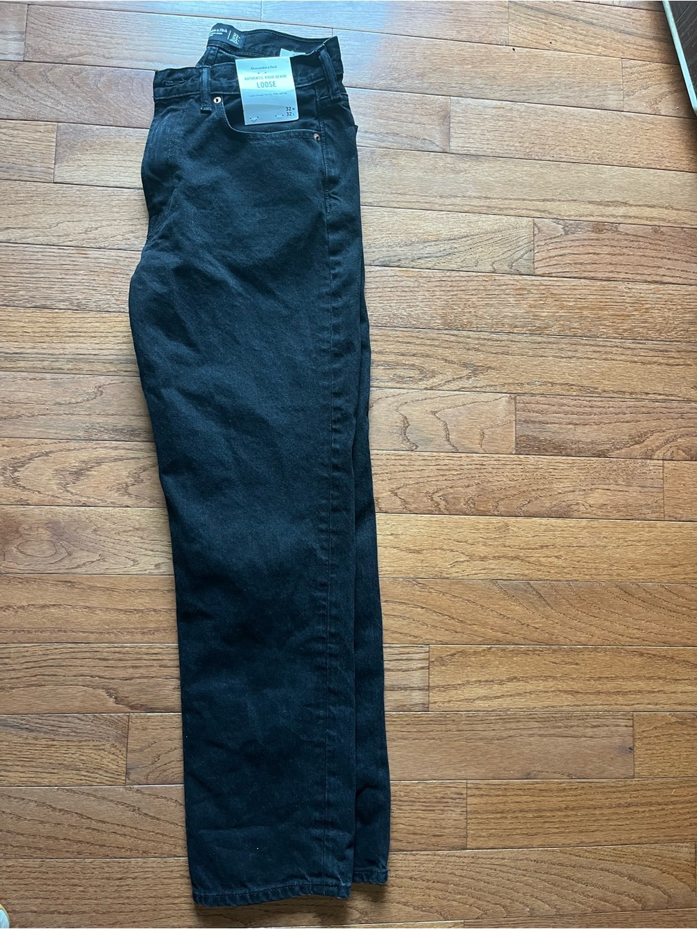 Abercrombie & Fitch Black Loose Denim Jeans